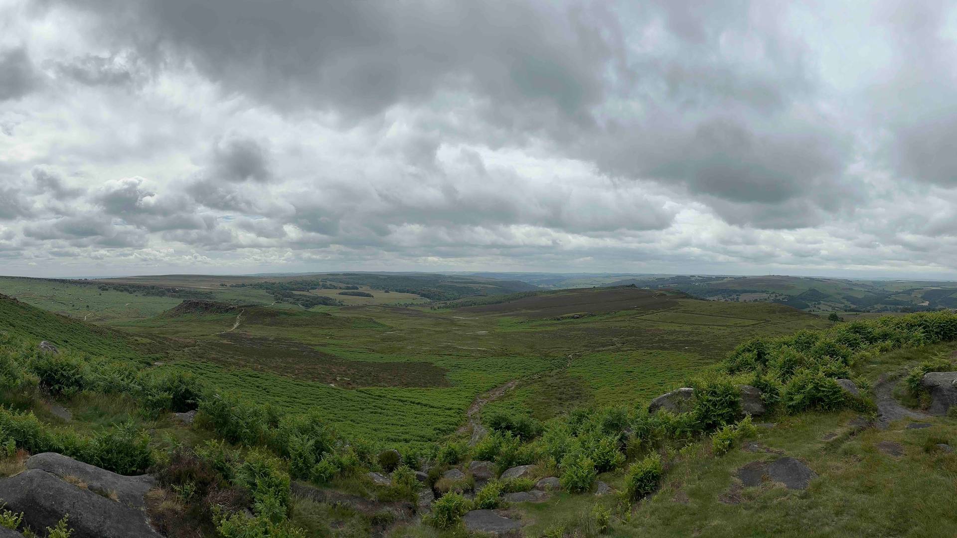 Higger Tor views across the valley