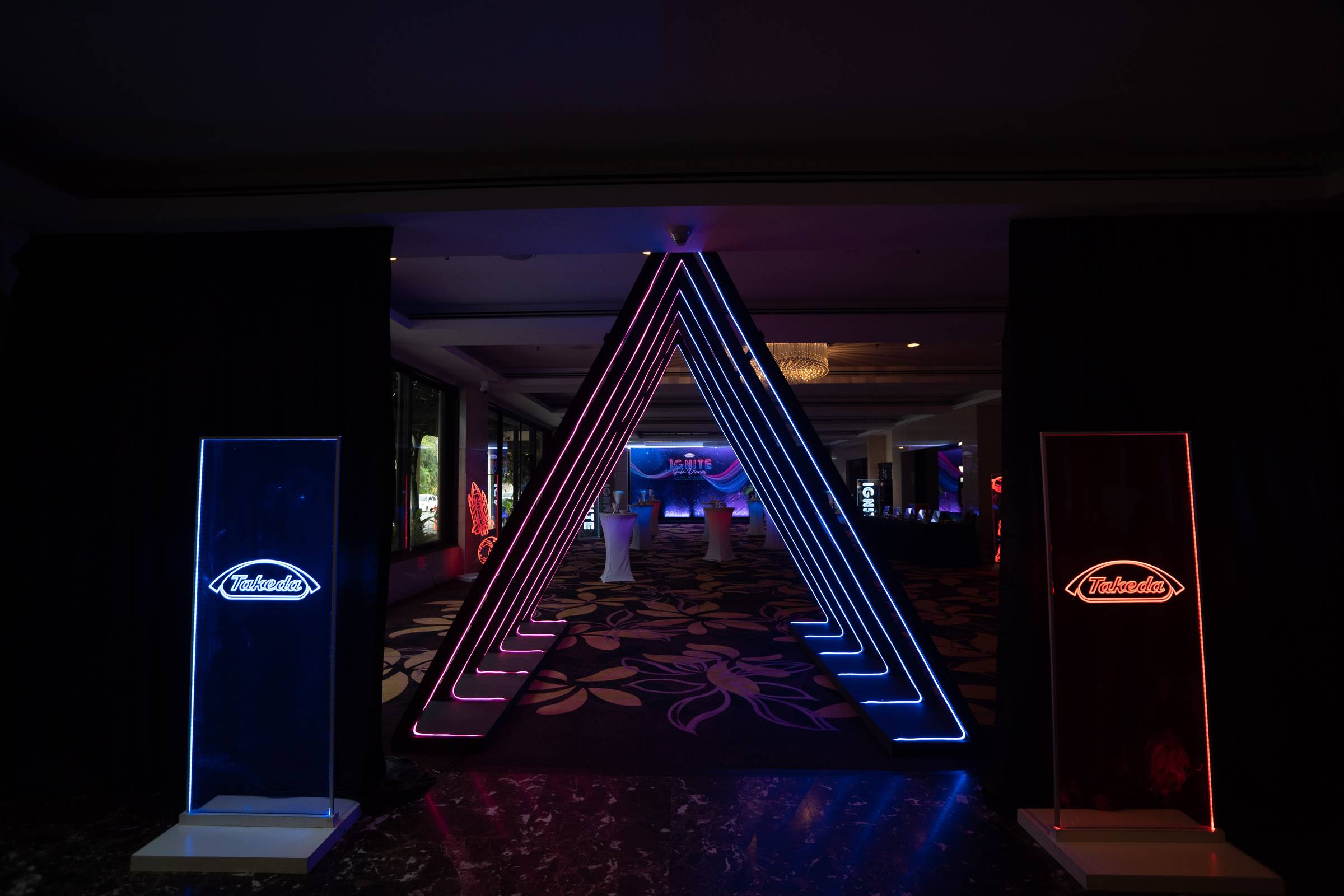 A group of people standing on top of a stage