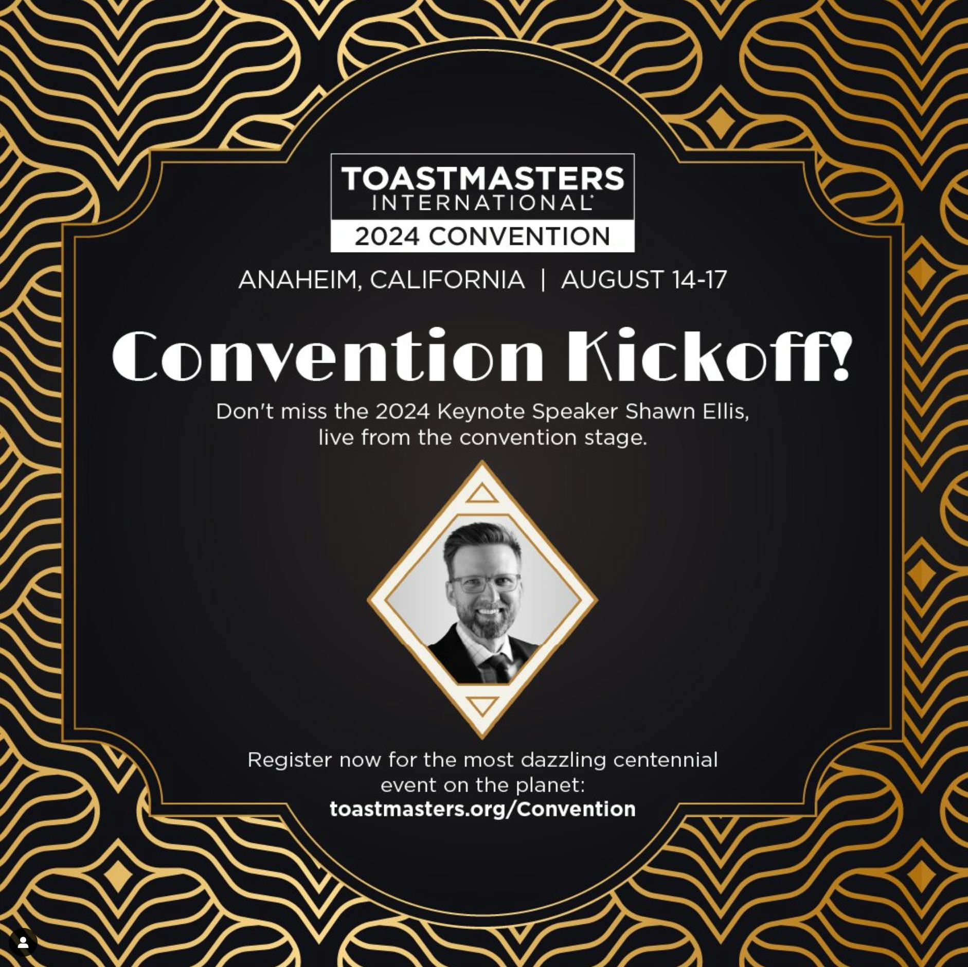 Toastmasters Convention Kickoff Keynote - Shawn Ellis