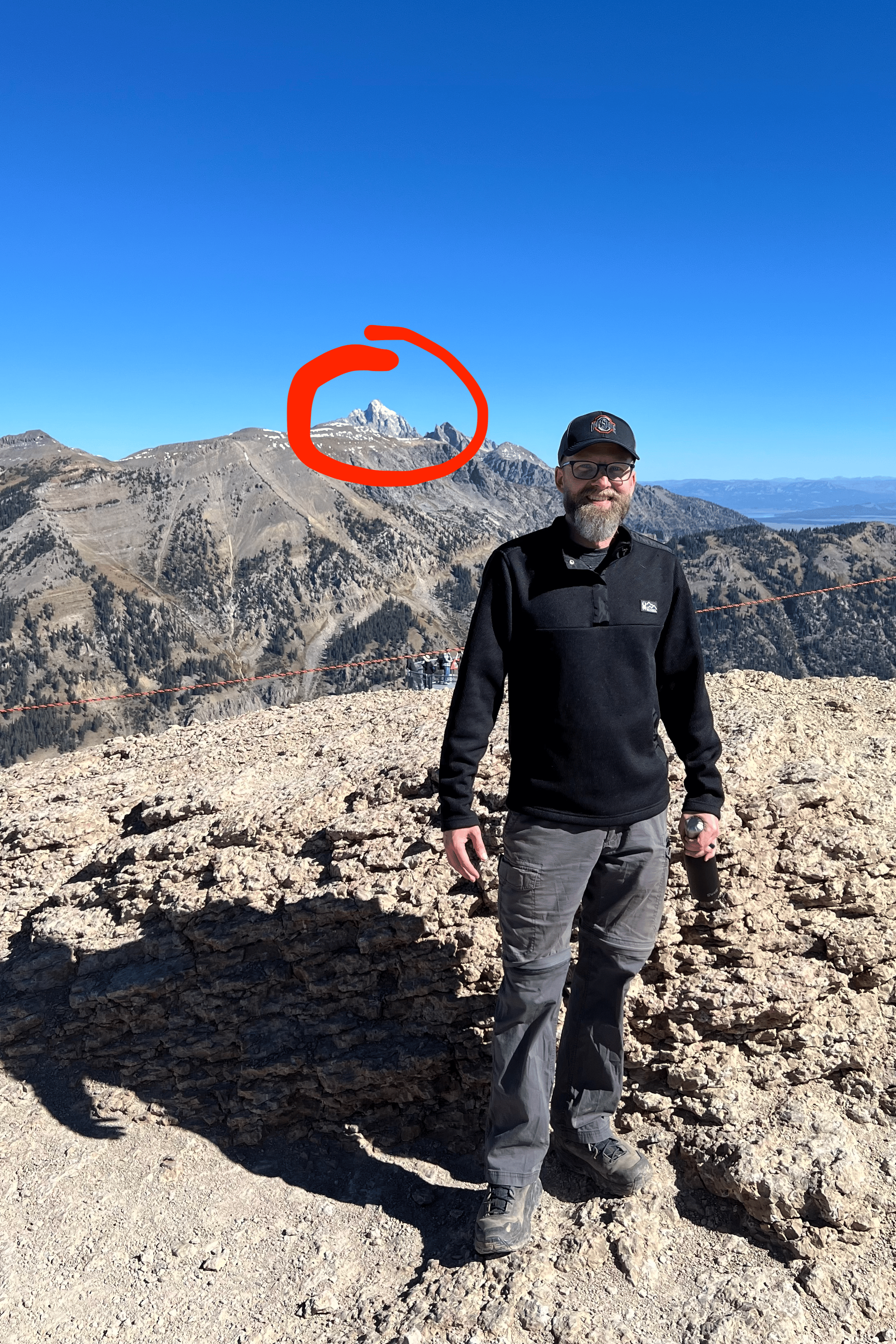 Shawn at the Teton Mountains