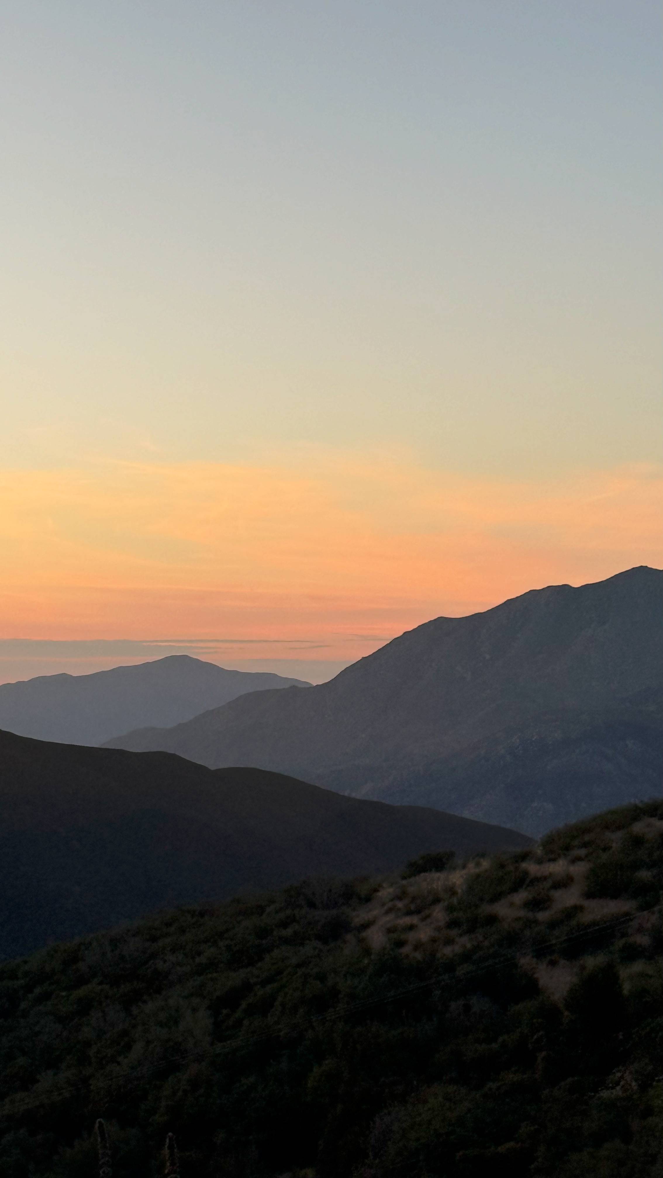Calming mountain view