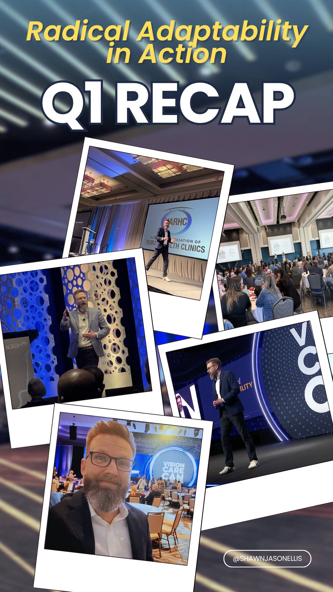 Pictures of Shawn on stage