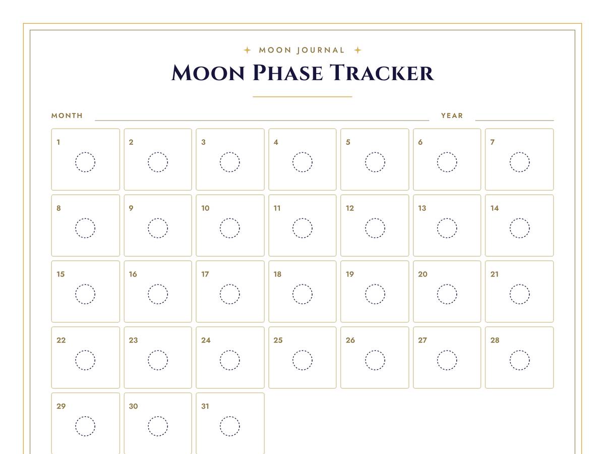 Preview of the Moon Phase Tracker page