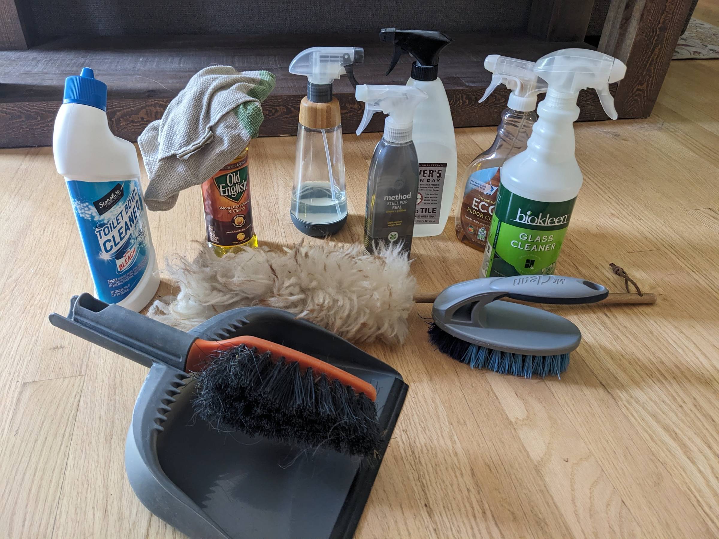 Cleaning supplies