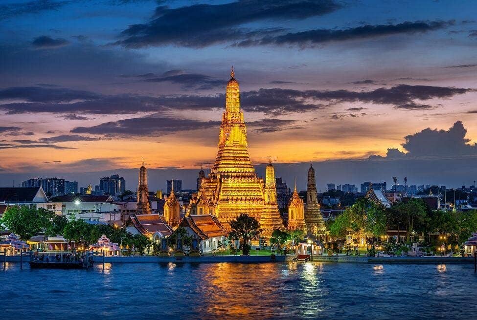 Evening image of Bangkok