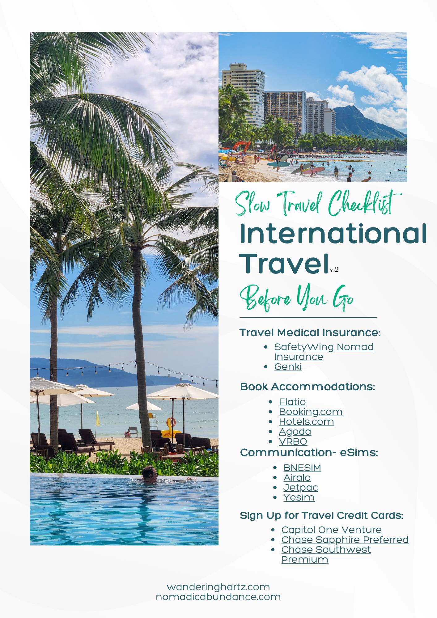 International Slow Travel Checklist 