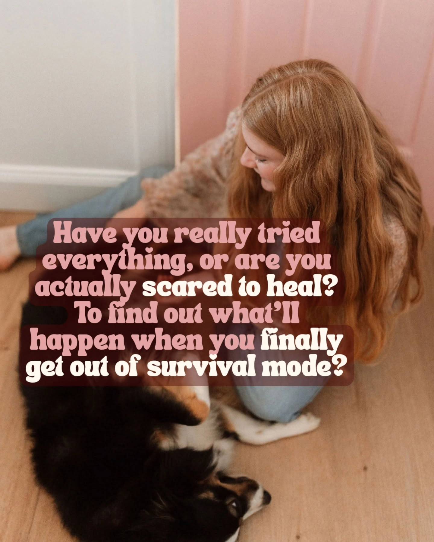 You don't have to be ready to change it all. 
 
Heck you might not NEED to change it all. 
 
All you've gotta do is show up, take the first step, and treat yourself like you're WORTHY of feeling calmer. 
 
Of being regulated and showing up how you actually wanna show up. 
 
Of being free of shitty physical symptoms like IBS. 
 
Cause you are very very much worth it. I don't even need to know you yet to know that.

#Naturopath #NervousSystemRegulation #Anxiety #AnxietyRelief #OnlineNaturopath #Healing