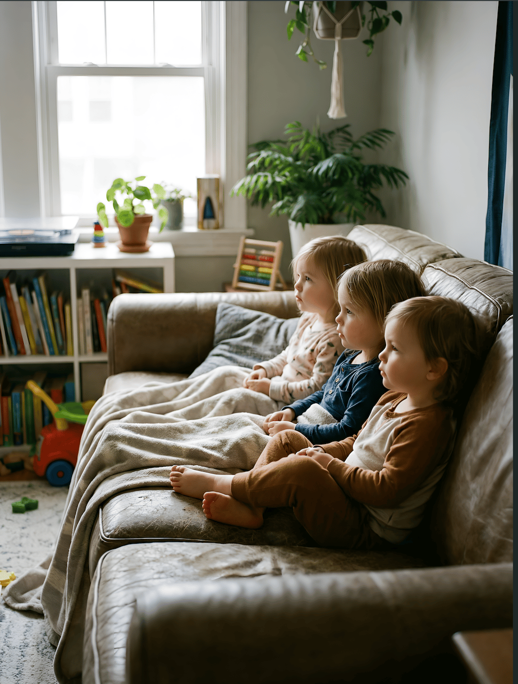  Best calm preschool shows ages 2-4 - graphic with Daniel Tiger, Bluey, Tumble Leaf, Stillwater, Frog and Toad