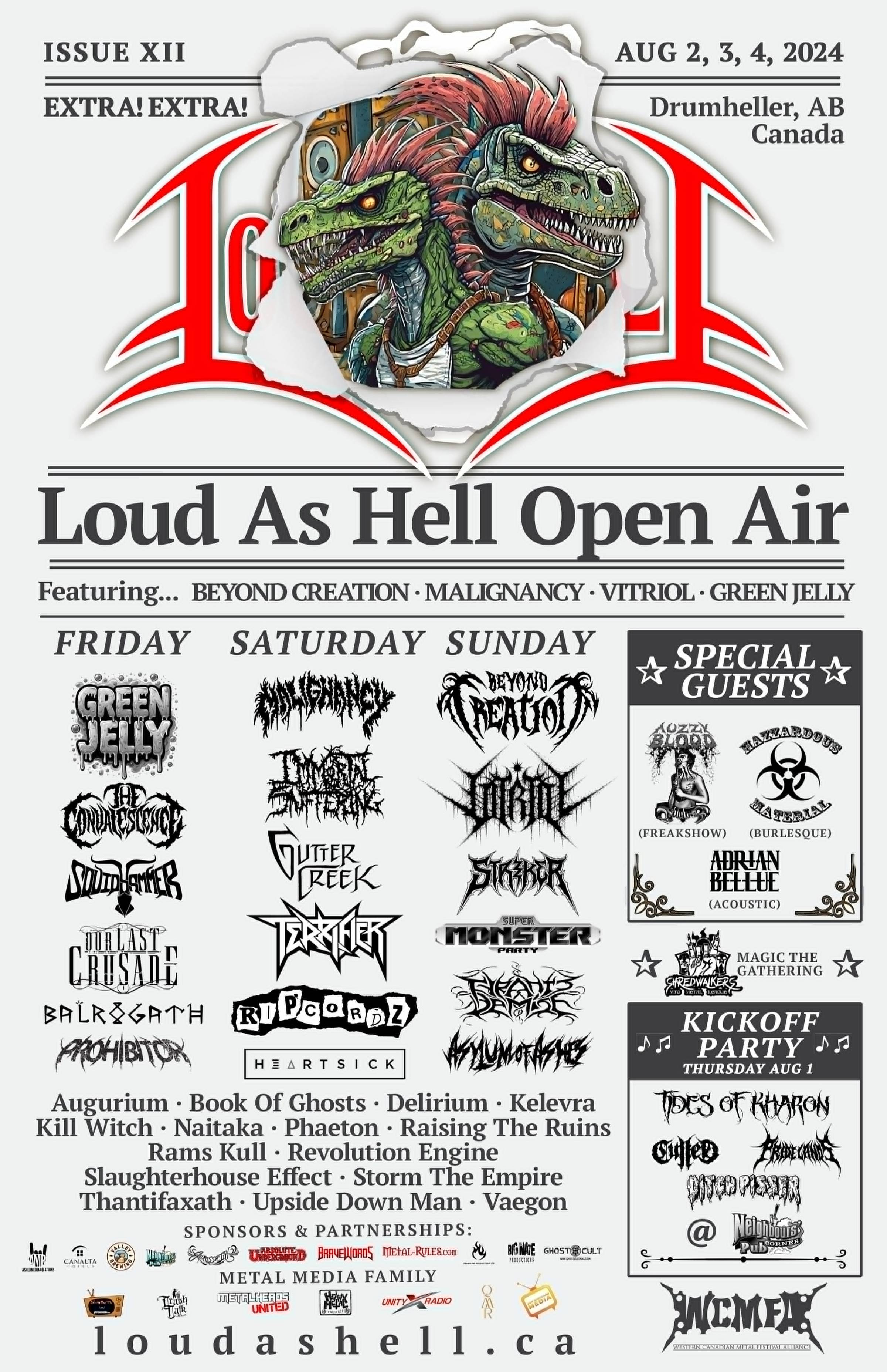 LOUD AS HELL Announces 2024 Lineup w/ BEYOND CREATION, MALIGNANCY