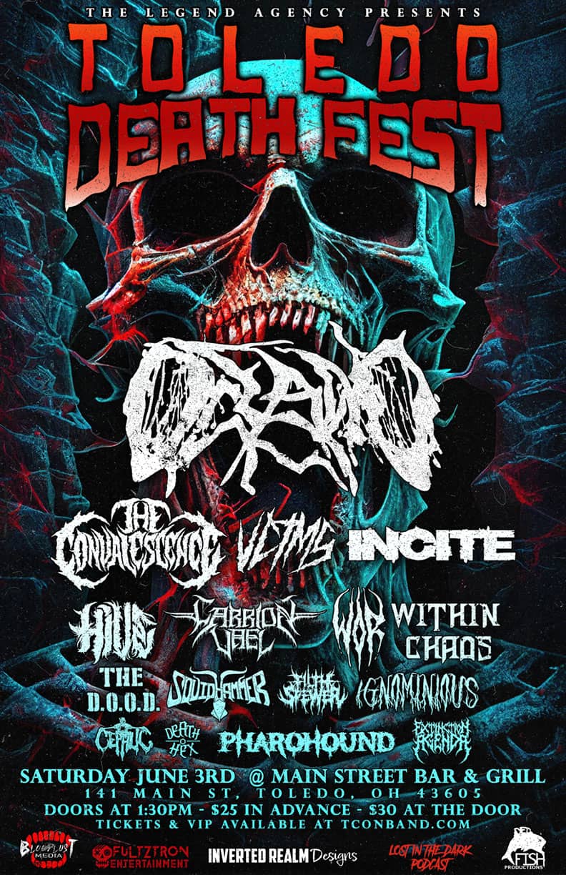 TOLEDO DEATHFEST Announces 2023 Lineup w/ OCEANO, THE CONVALESCENCE