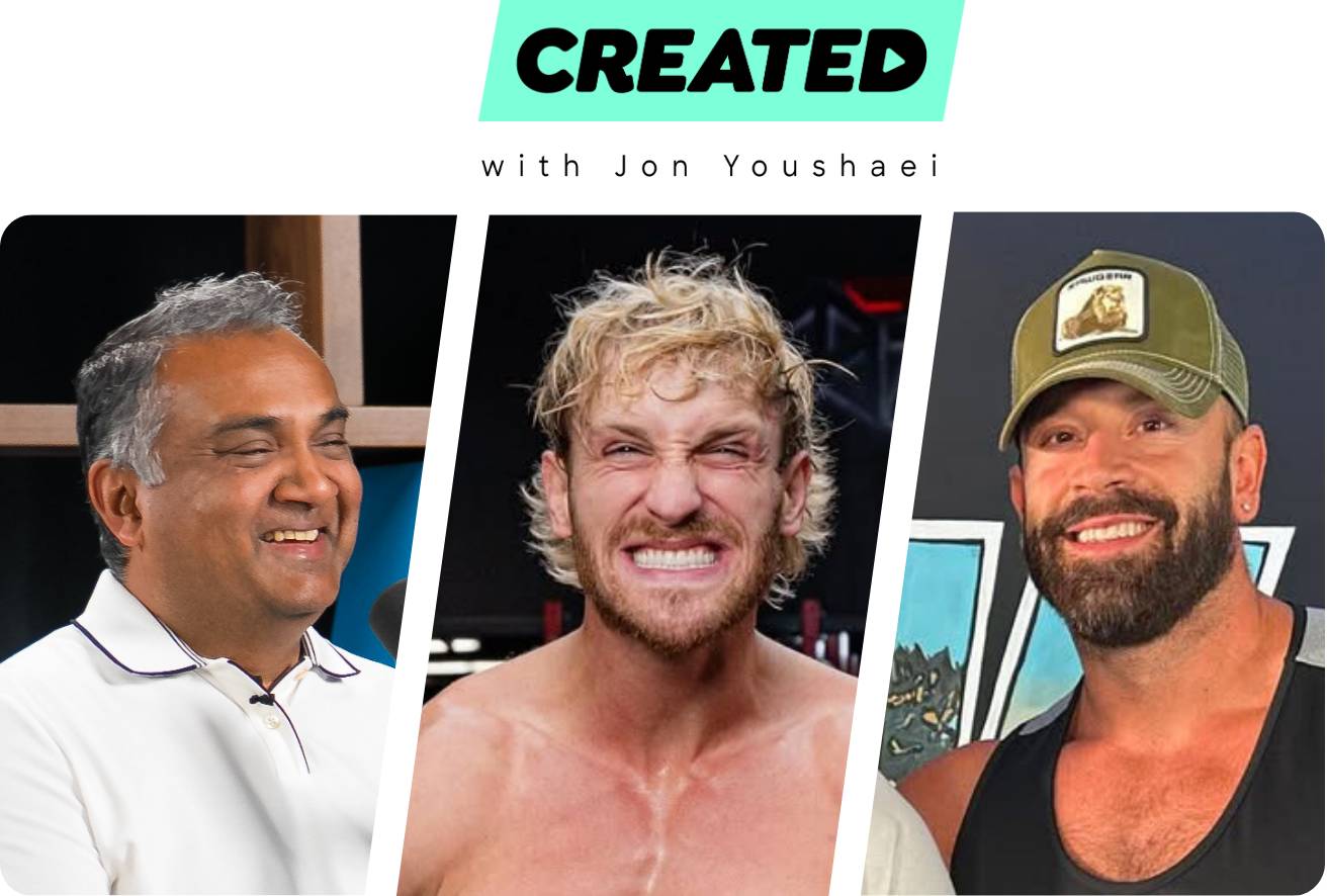 Neal Mohan, Logan Paul, and Bradley Martyn