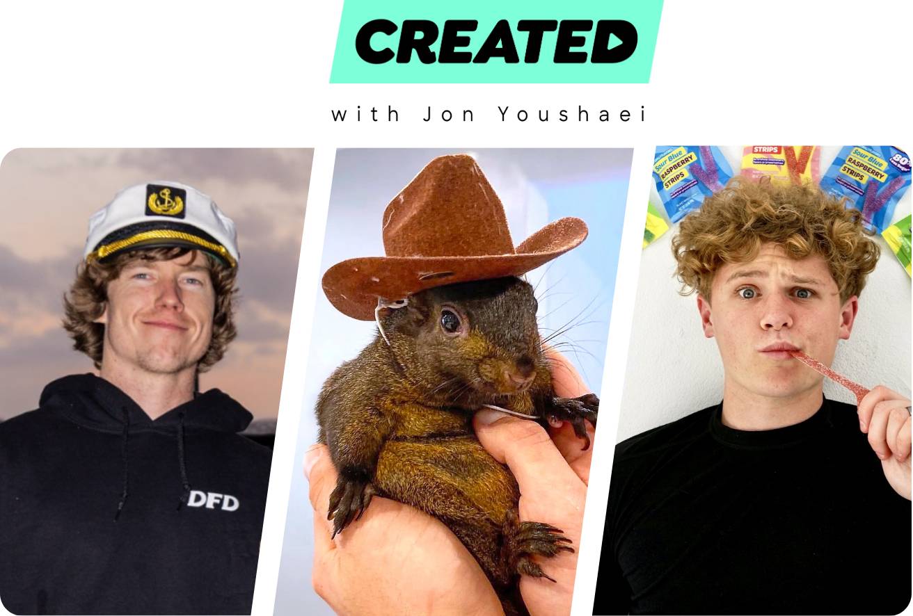 Danny Duncan, Peanut the Squirrel, and Ryan Trahan