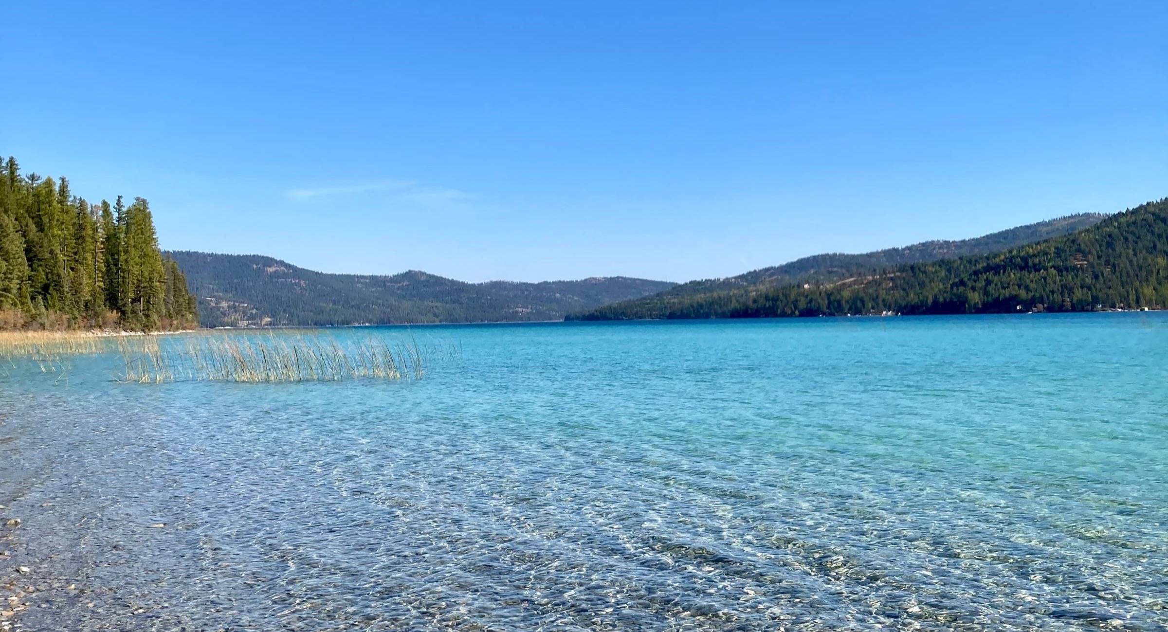 A turquoise lake in Montana