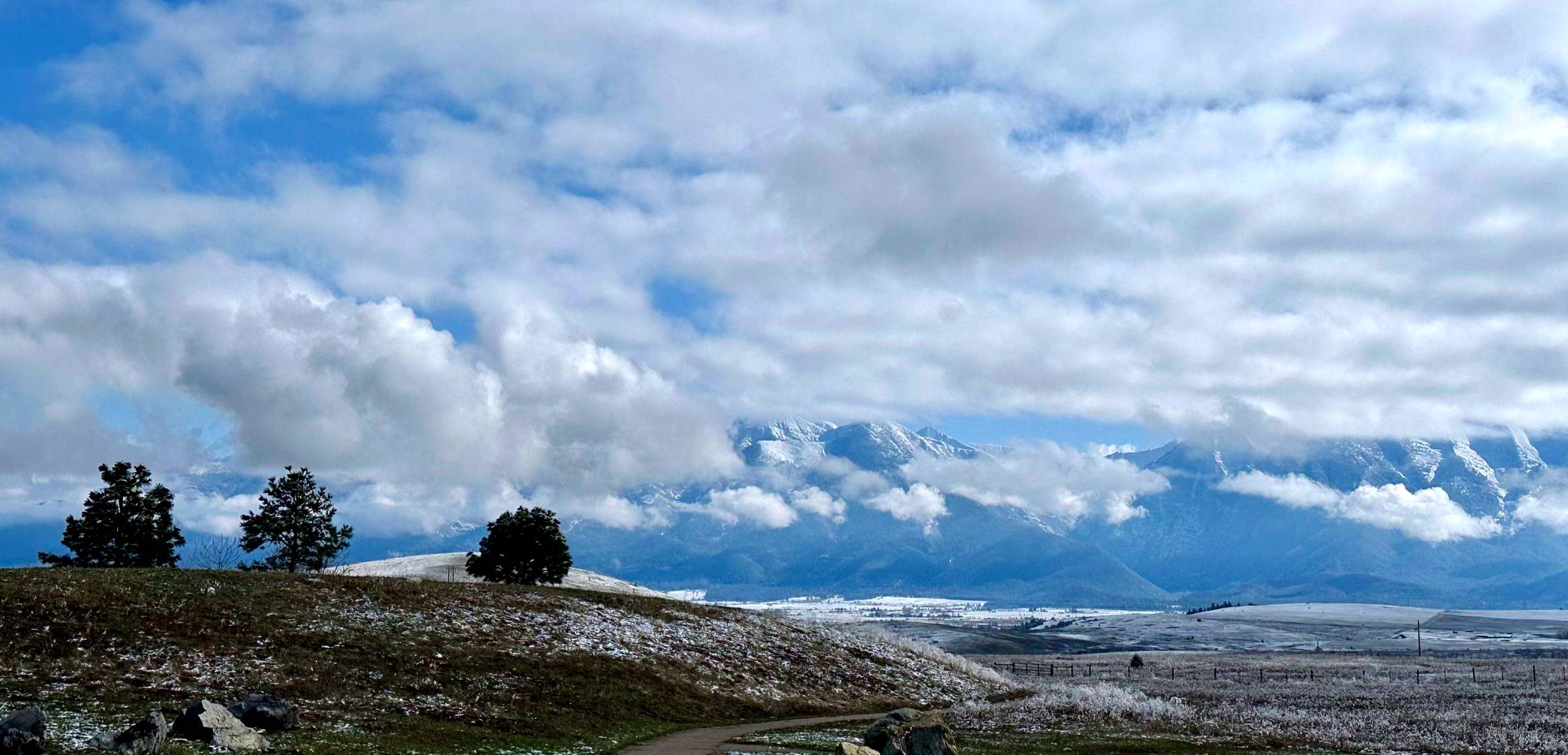 Snowy mountains in Montana