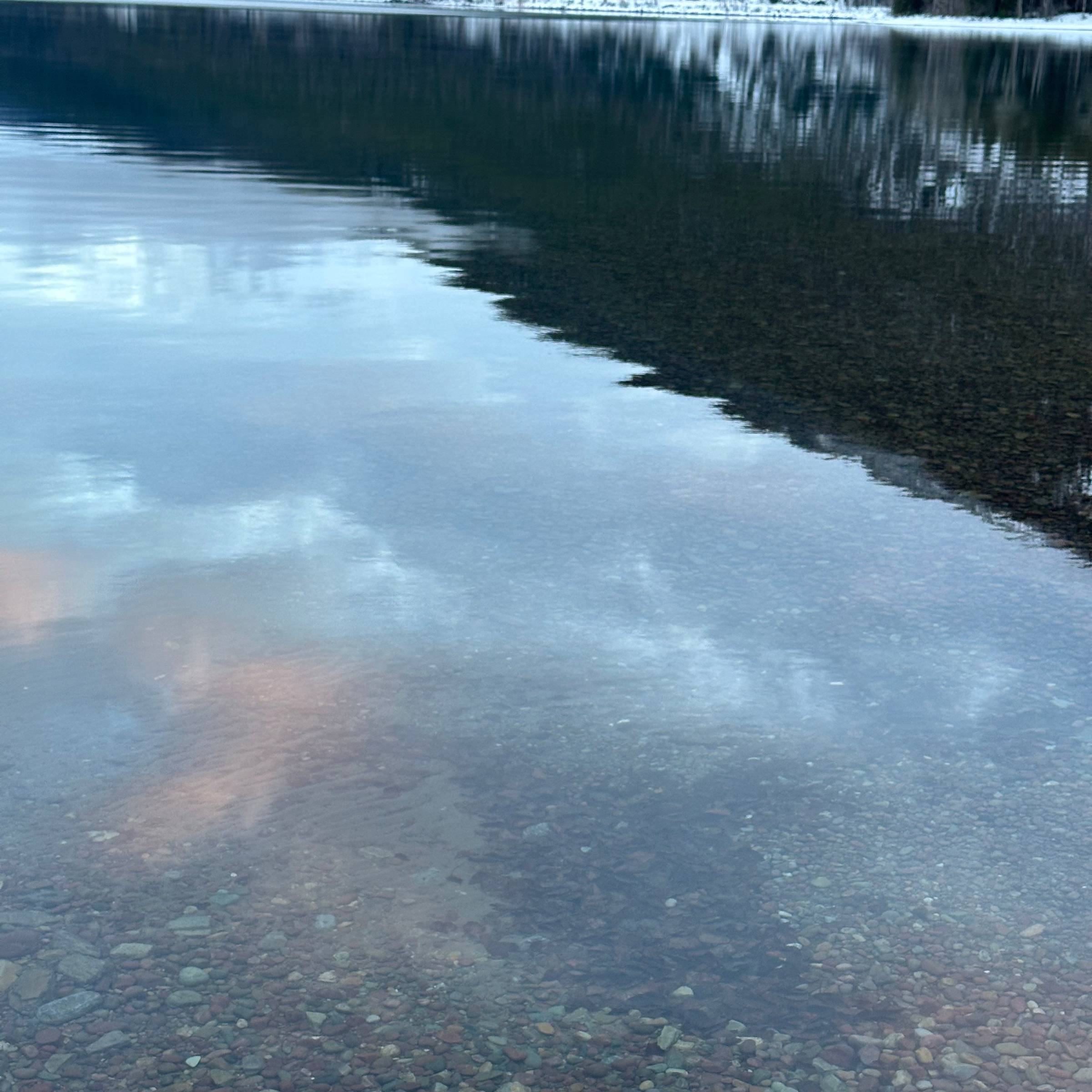 Reflections on Lake McDonald in Glacier NP