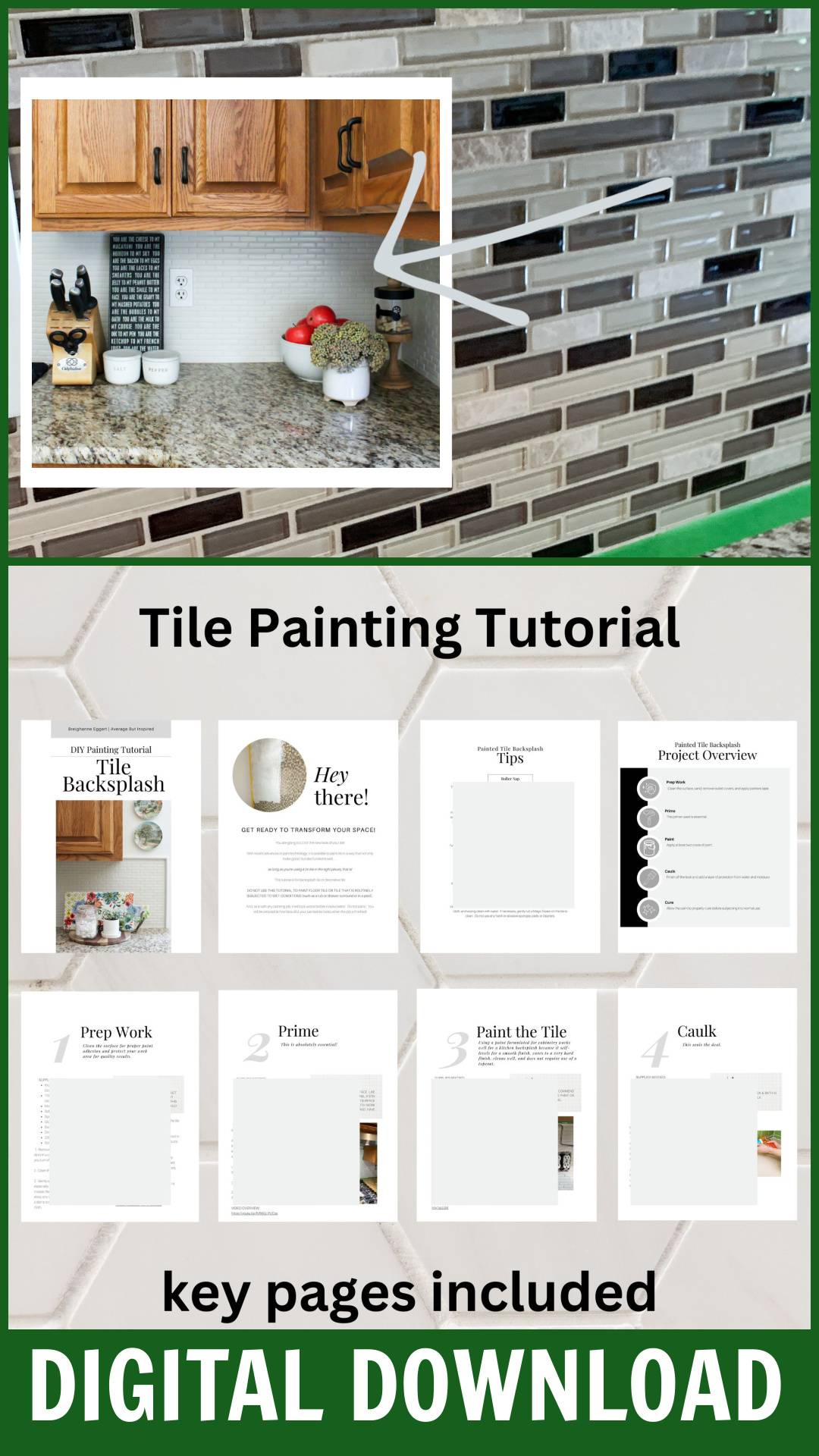 DIY Tile Backsplash Painting Guide How to Paint Over Tile