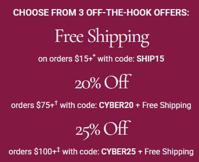 Free Shipping On $15 Orders Ends Tonight!!!  New Cyber Deals!!!