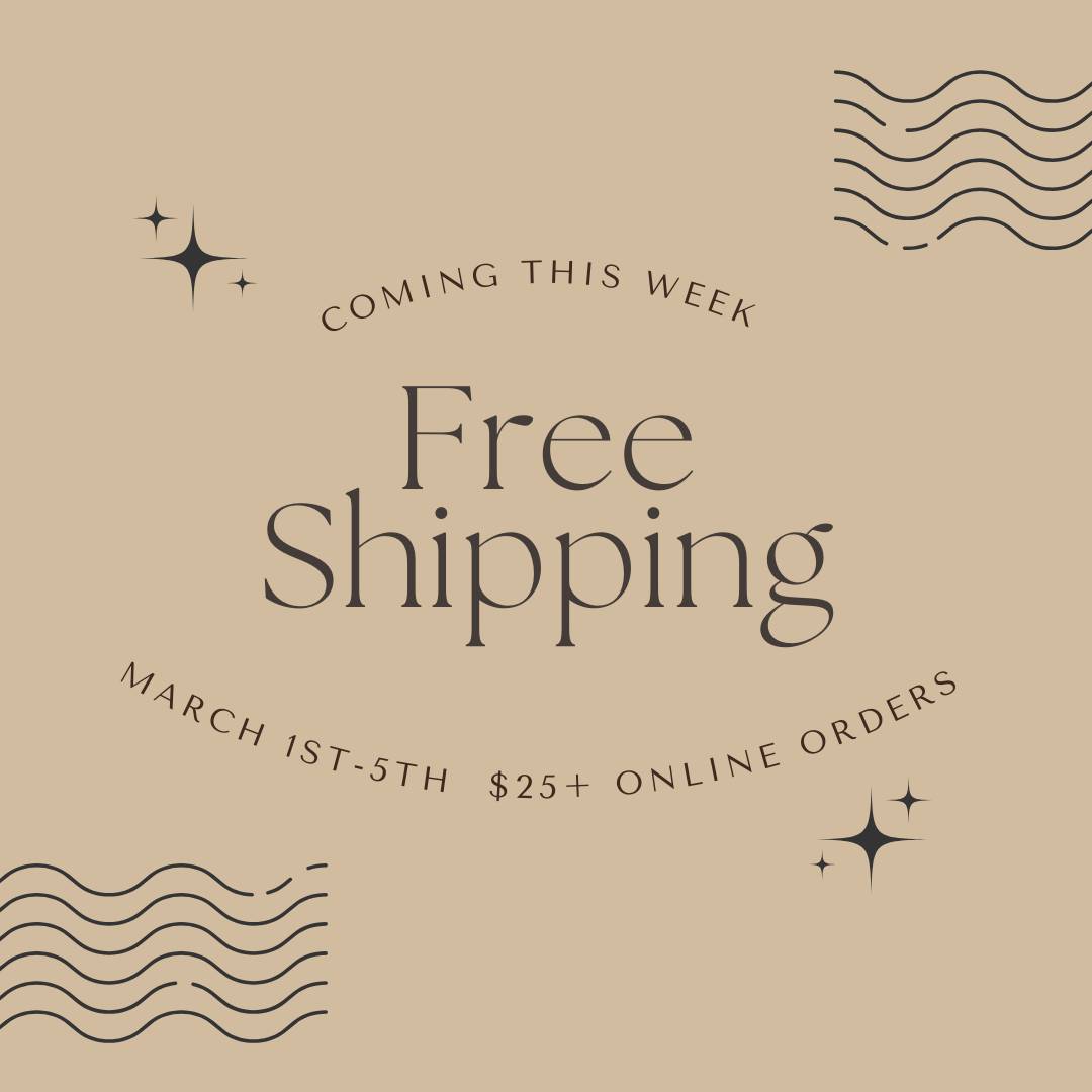 Free Shipping Code Coming & Valid All Next Week!
