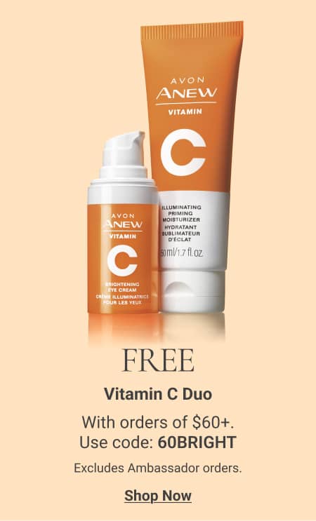 FREE Vitamin C Duo with $60+ Online Orders & code 60BRIGHT