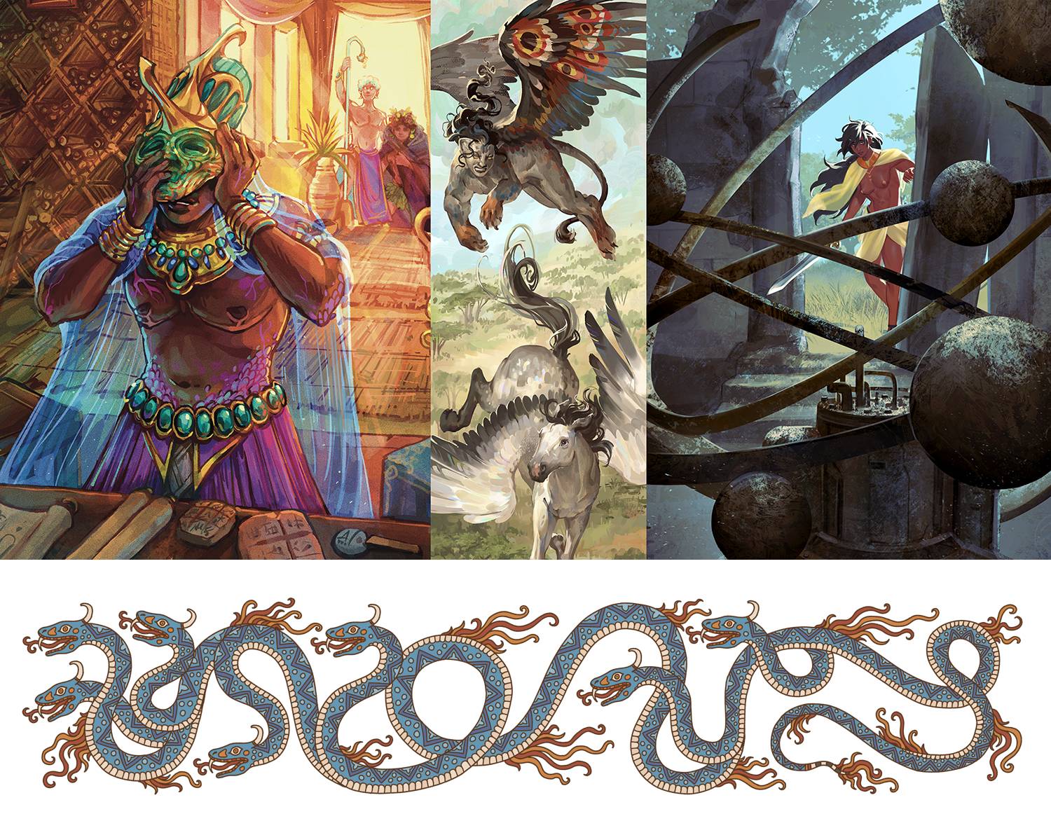 Four illustrations from the book