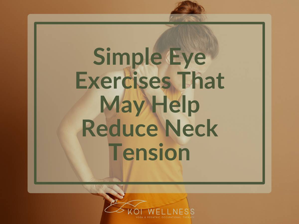 Our eyes, neck, and balance systems work closely together.
