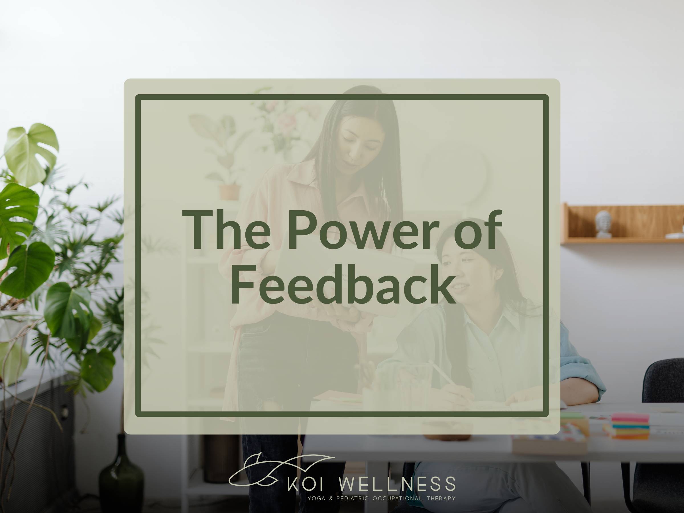 This is occupational therapy. It’s not always linear.