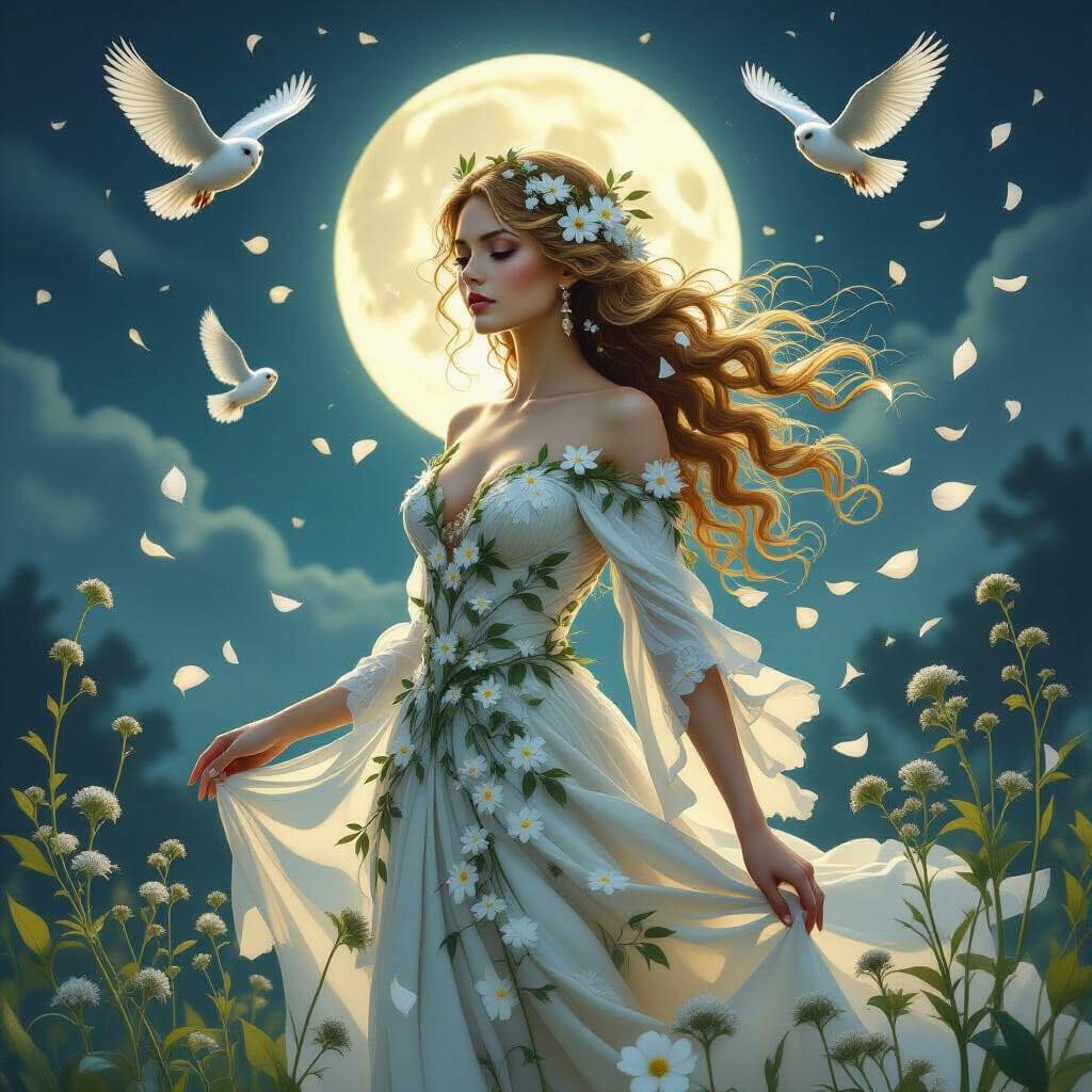 Spring Equinox - The Woman Made of Flowers