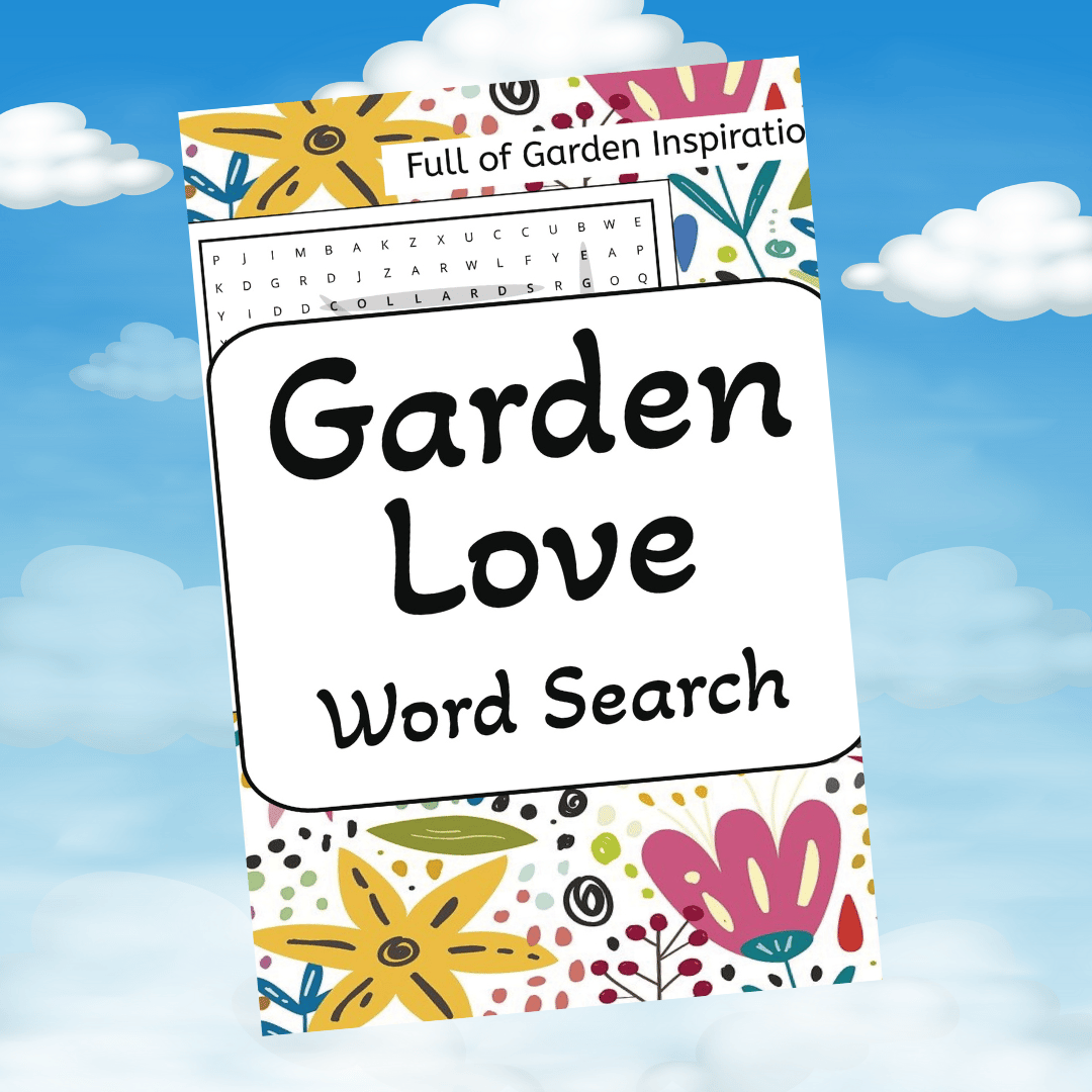 Cover of the word search book - Garden Love.