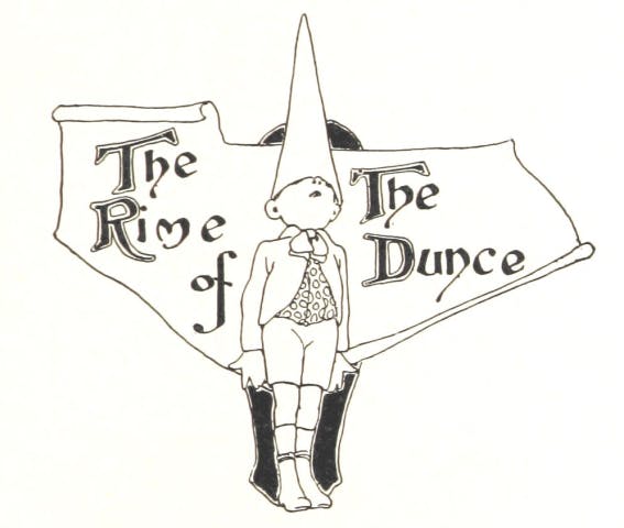 rime of the dunce