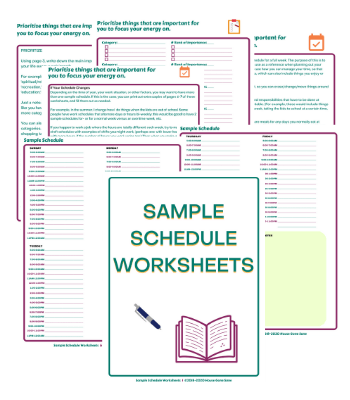 Free Sample Schedule Pages