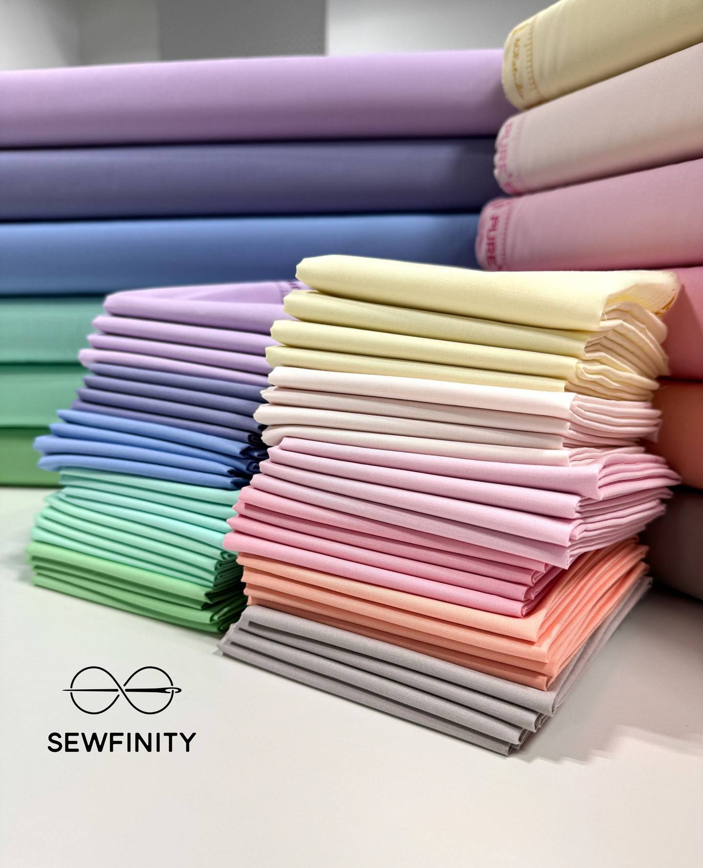Sewfinity.com: 12 new colors of Pure Solids fabric by Art Gallery Fabrics in 2025