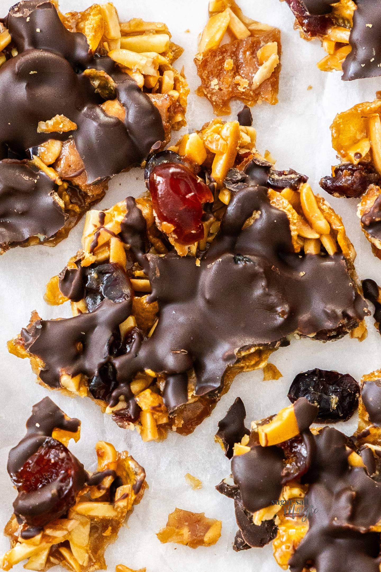 Top down view of a chunk of Florentine Slice.