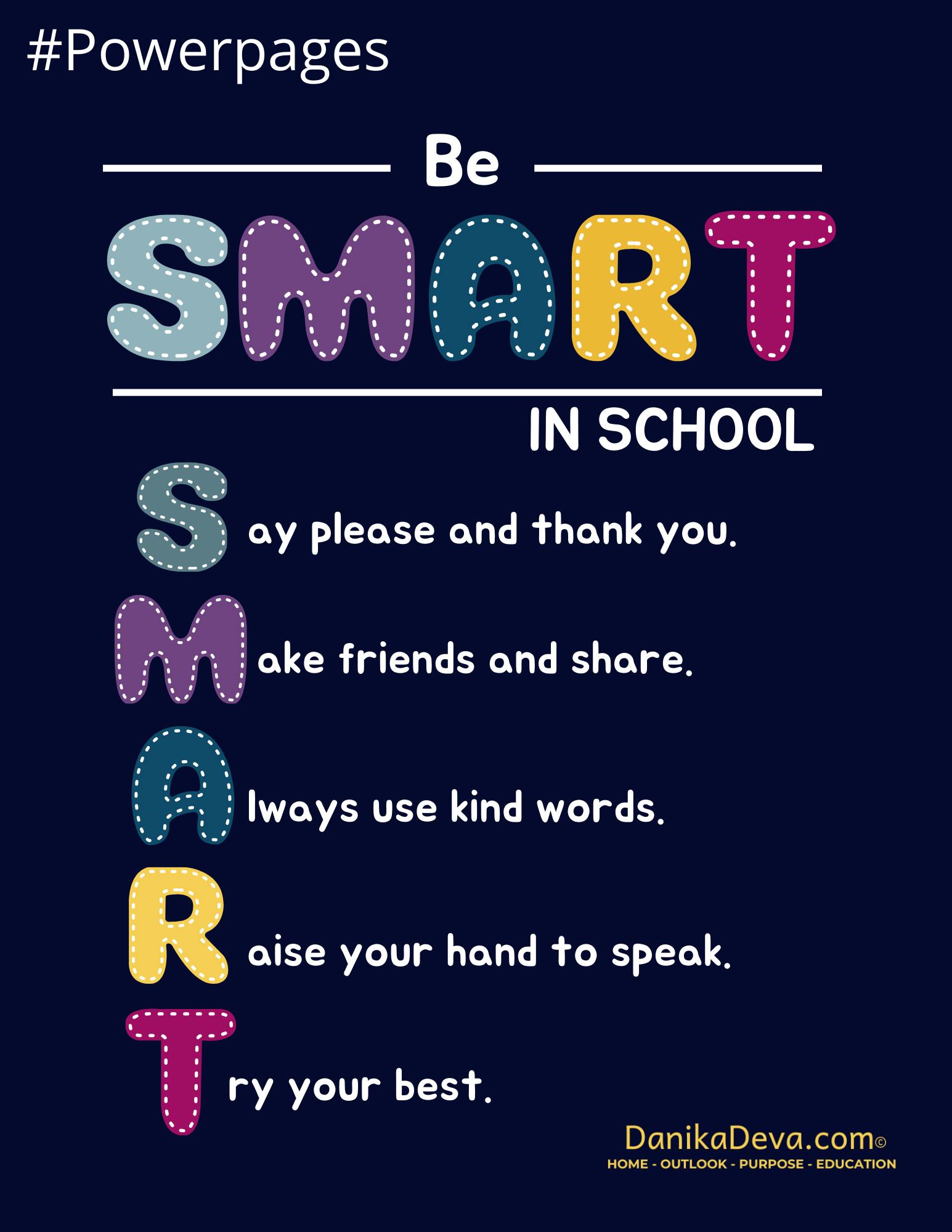 How to be SMART in School Powerpage