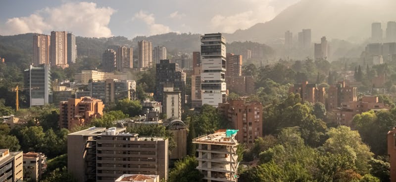 Medellin skyline Colombia