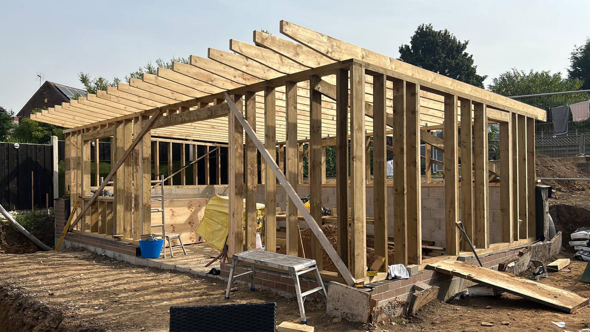 Timber framed annexe in Sheffield