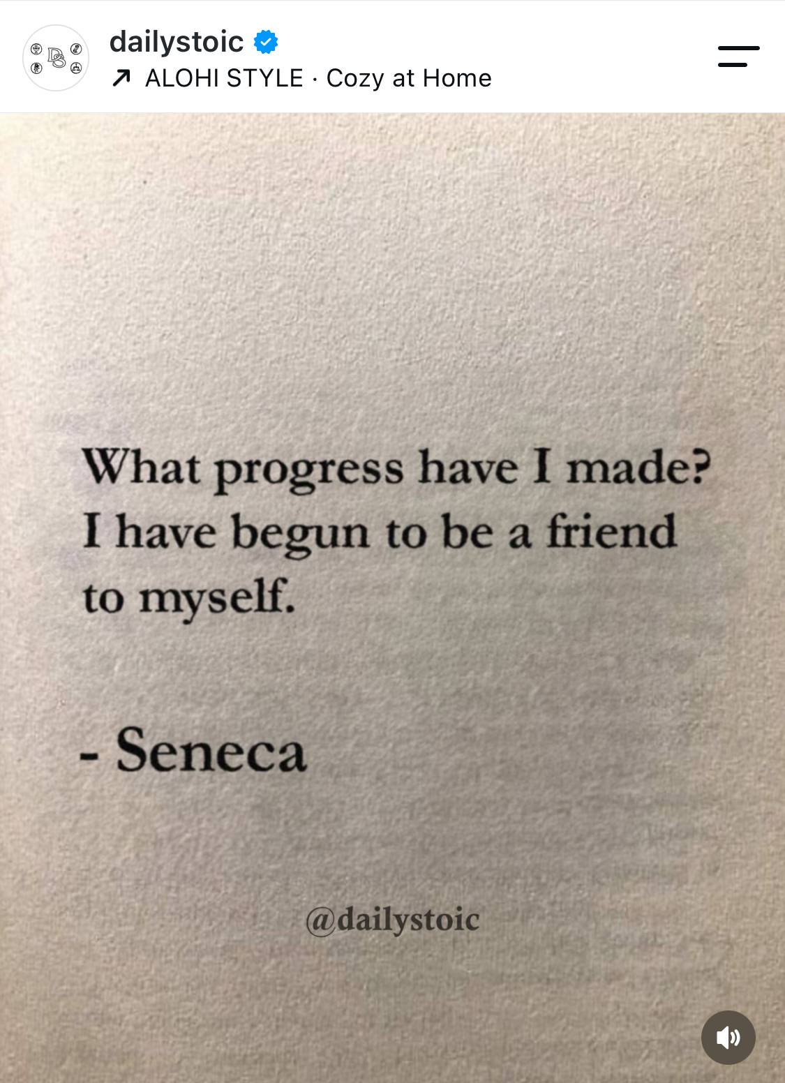 Daily Stoic social media post of the week