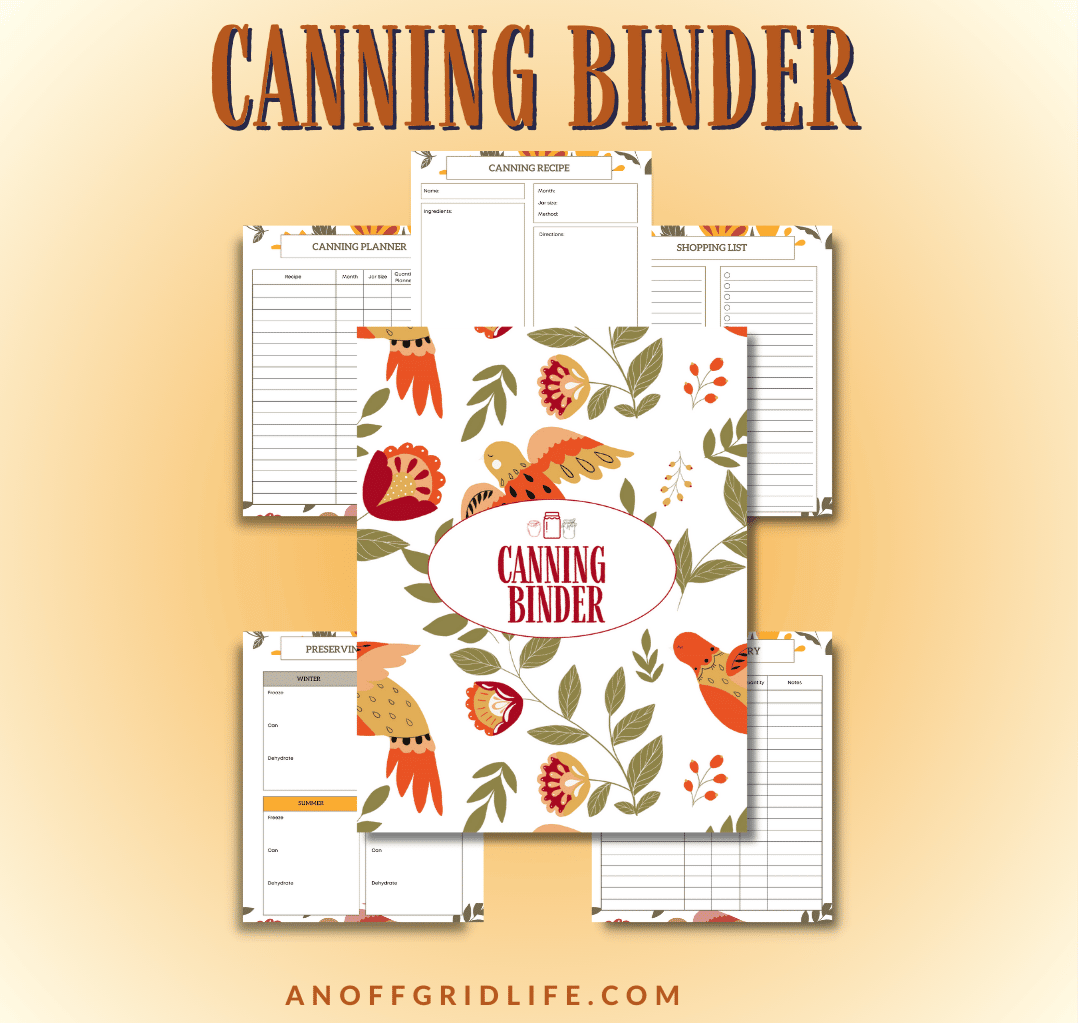 Canning Binder