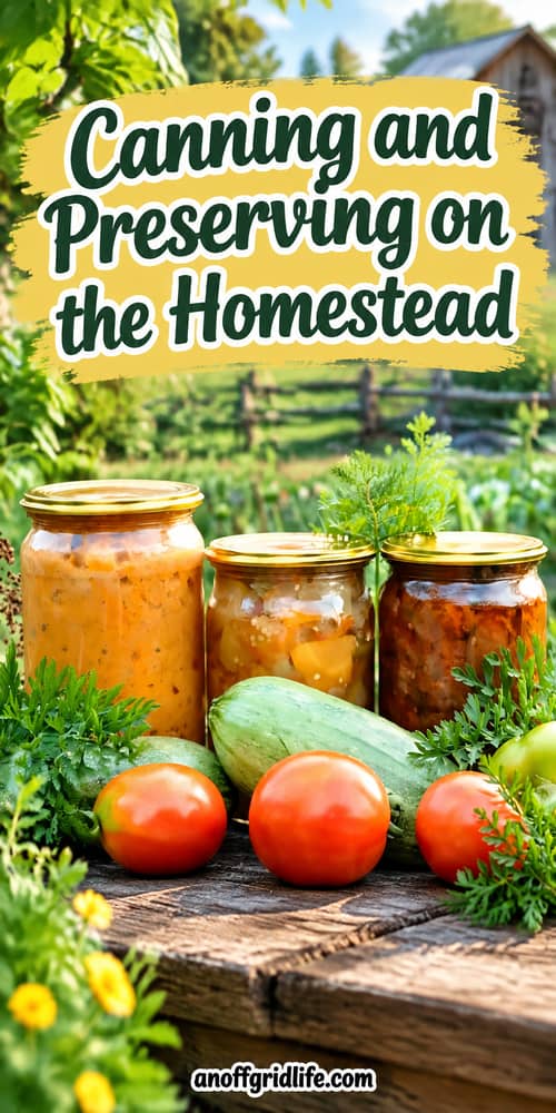 Canning and Preserving on the Homestead