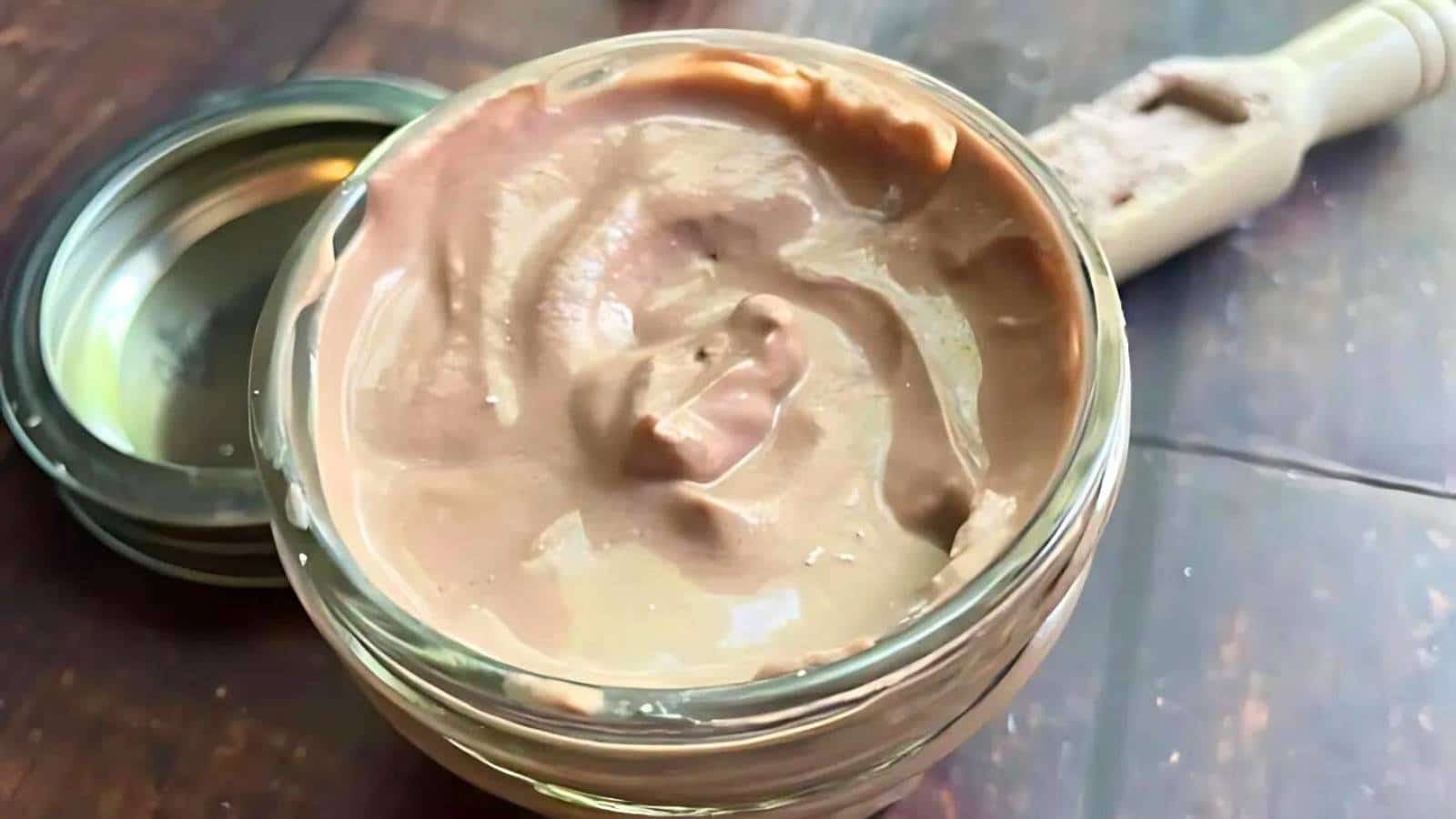 Homemade natural calamine lotion.