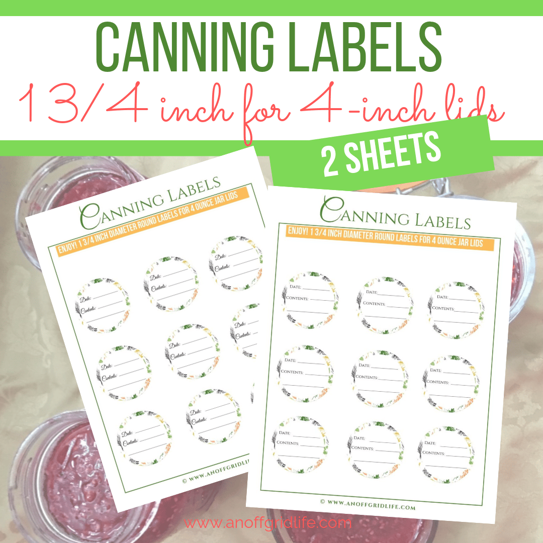 canning labels