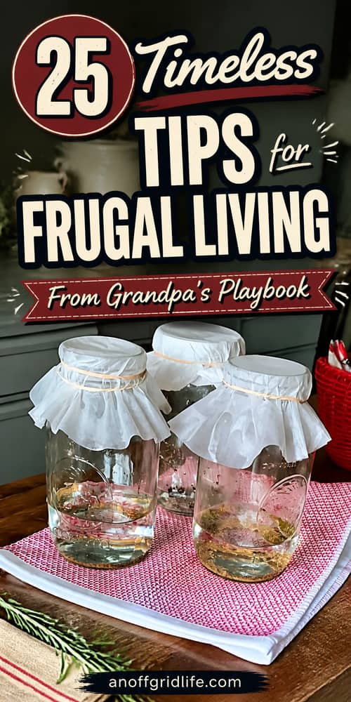 Frugal Living From Grandpa's Playbook.