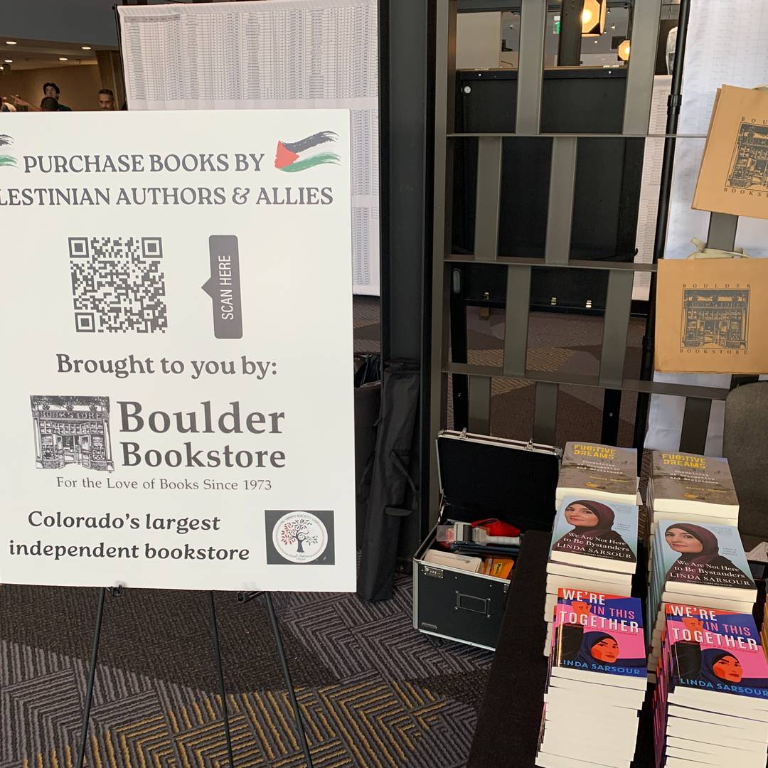 Ramsey Hanhan's book Fugitive Dreams on display at Boulder Bookstore