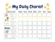 11 Best Chore Charts For Five Year Old FREE Printable Templates Milwaukee With Kids Chegos pl