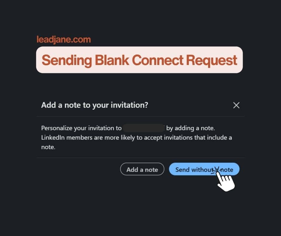 Sending Blank Connect Request