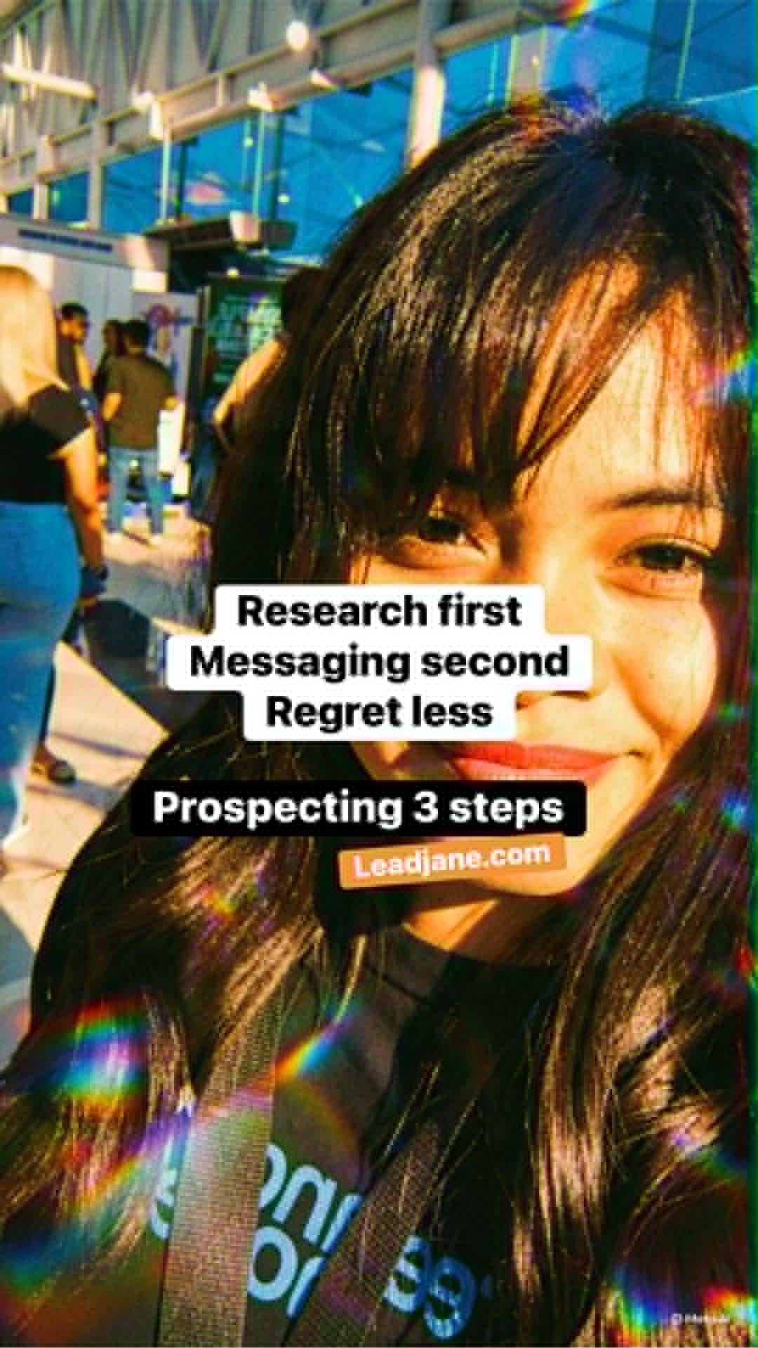 research first, messaging second