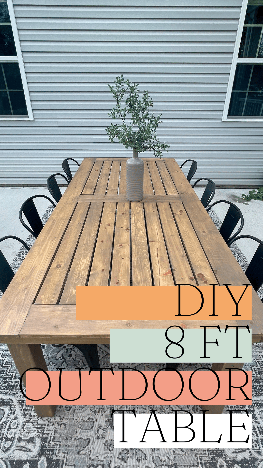 8 Foot Outdoor Table