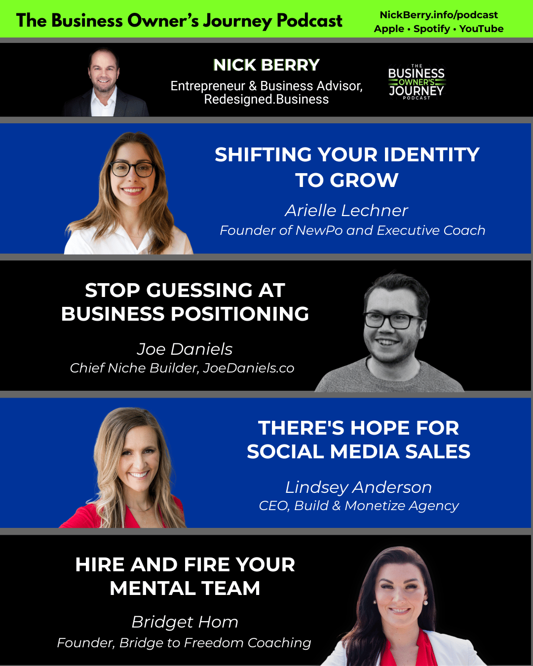 The Business Owner's Journey Podcast episodes