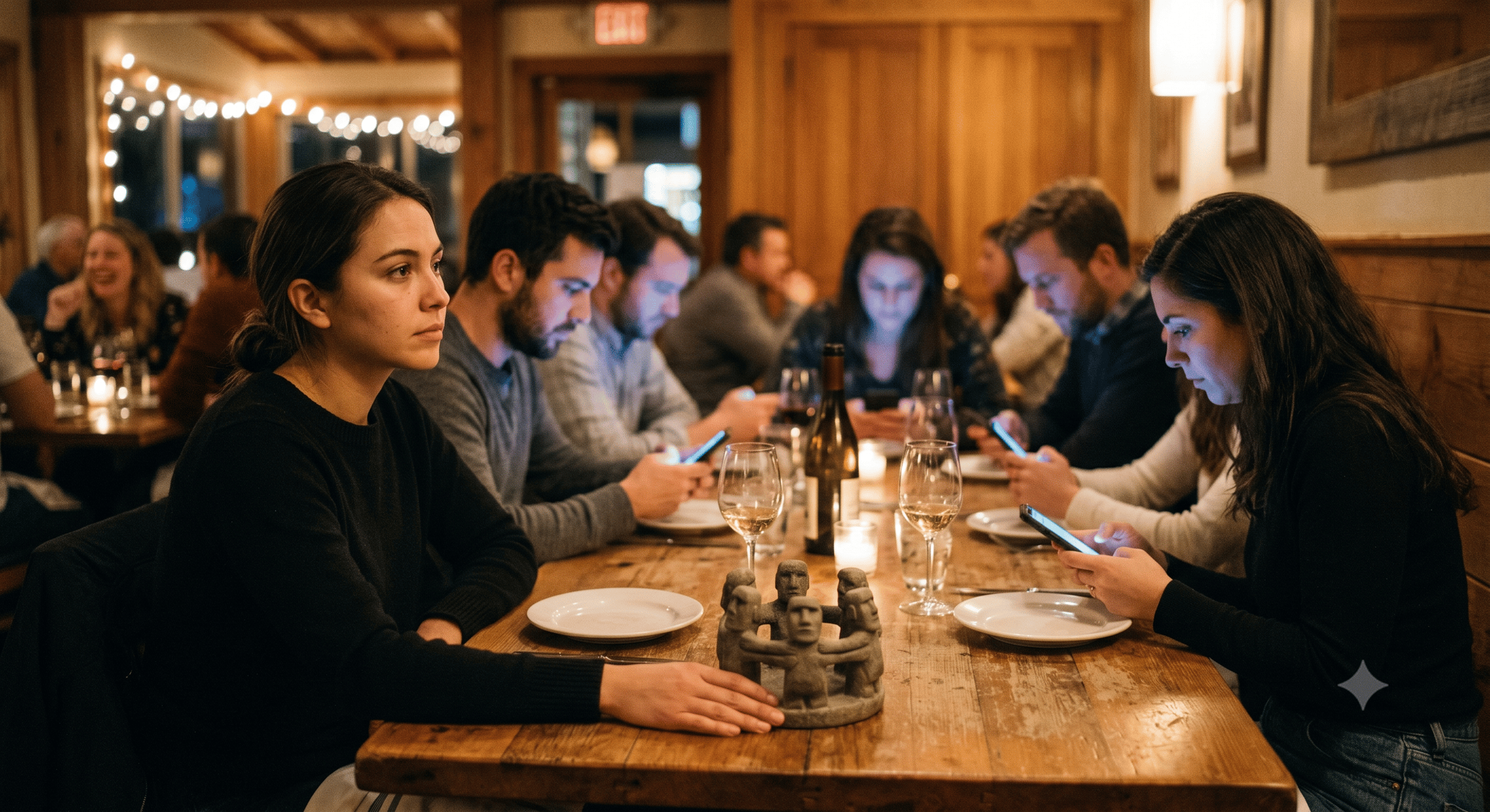 The tragedy of the modern dinner table, and the biological cost of partial attention.
