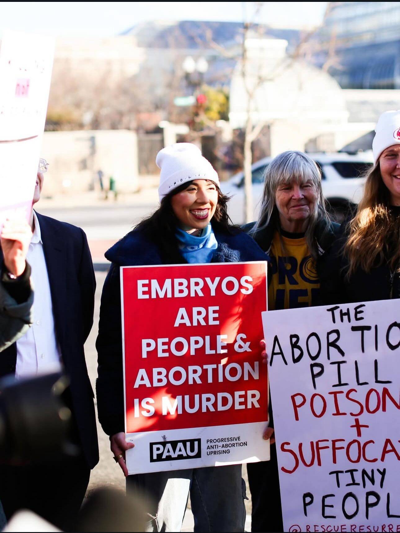Pro-life Super Bowl weekend is always a blast! 💥 

I did so many pro-life activities during my 2ish days in DC and I seldomly took out my phone to capture the moment. 😭 

Here’s a few pics I do have! 

1. Another awesome shot by @cassidyelainephotography during the @rescueresurrection press conference 🎤

2. Placing flowers outside SCOTUS on the anniversary of Roe v Wade 🌹 

3. Got to hang with fellow pro-life Latina @therealmayra.rodriguez 🩵

4. Spoke at the @horrorandhopecoalition day of action! 🕊️

5. Got to spend quality time with @malyourgalpal 💝

6. @herbgeraghty and me sticking together for much of the jam packed @marchforlife day! 🫶🏼

7. Group pic with some fellow arrestees after FINALLY being able to pay our post and forfeit! 🥳